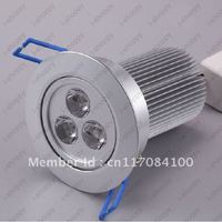 9W Dimmable High power 3 LED Recessed Ceiling Down Cabinet Light Fixture Downlight Spotlight Bulb Lamp Warm/Pure White