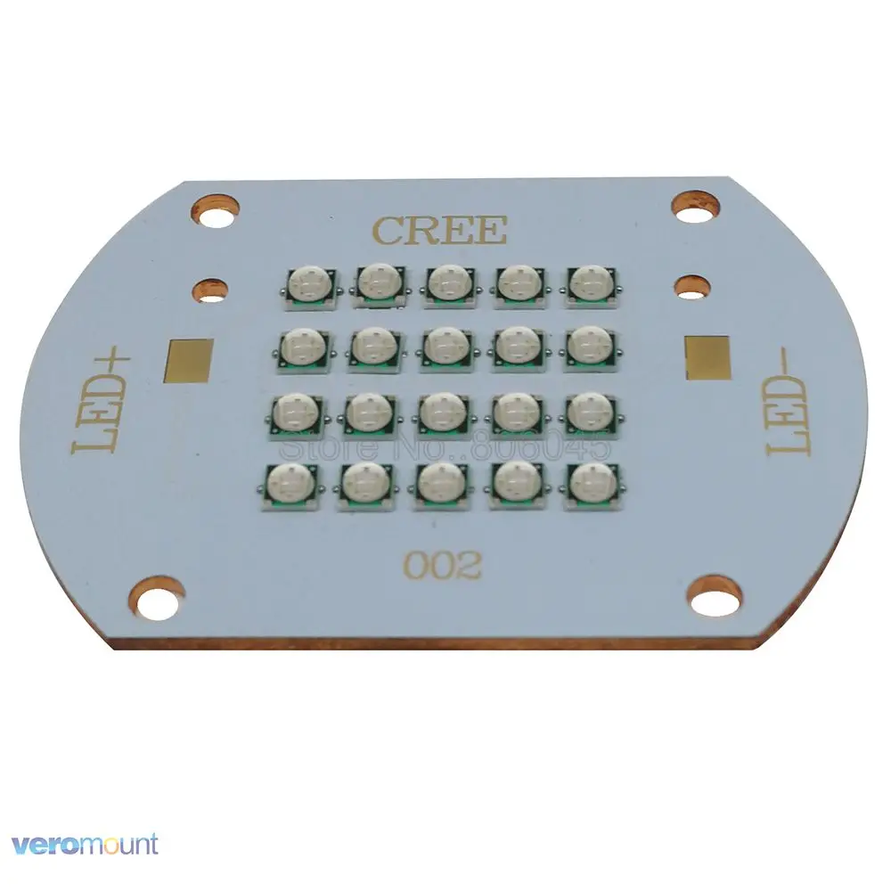 

50W - 60W Epileds 3535 20LEDs UV 365nm 385nm 395nm 420nm High Power 20-Chip Intergrated LED Diode Light Lamp 20pcs 3W 3535 LEDs