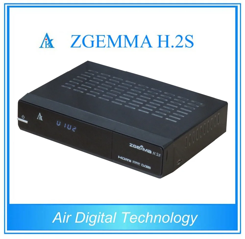 Broadcom CPU satellite receiver ZGEMMA H.2S Twin tuner DVB S/S2 support CA