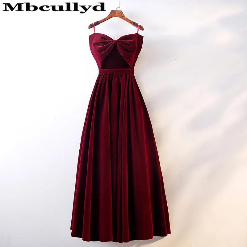 Mbcully เซ็กซี่ Sweetheart Burgundy ชุดราตรียาว2023หรูหรากำมะหยี่สีดำหญิงอย่างเป็นทางการ Evening Party ชุดจัดส่งฟรี