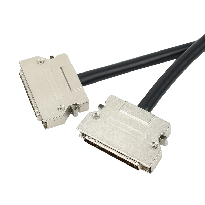 SCSI Cable HPDB50 Male To Male Cable HPDB50 to HPDB50 Cable Hulled Hook Type Customization