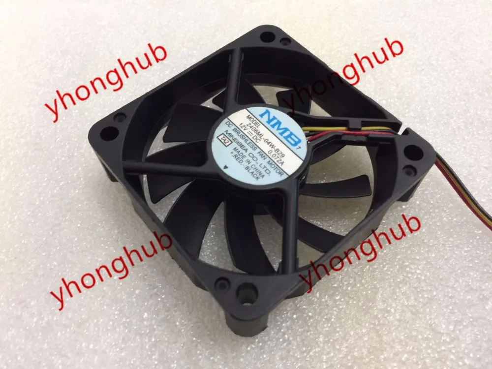 

NMB-MAT 2406ML-04W-B29 TA2 DC 12V 0.072A 60x60x15mm Server Cooling Fan