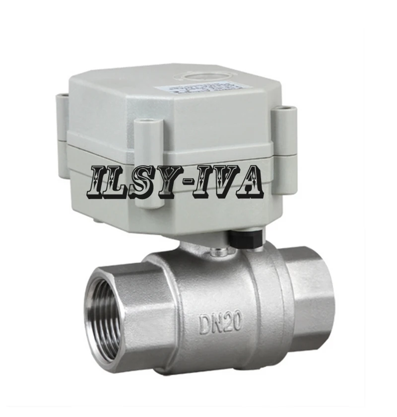 

AC/DC 9~24V 3/4" stainless steel motorized ball valve,CR02,CR05 motorized ball valve