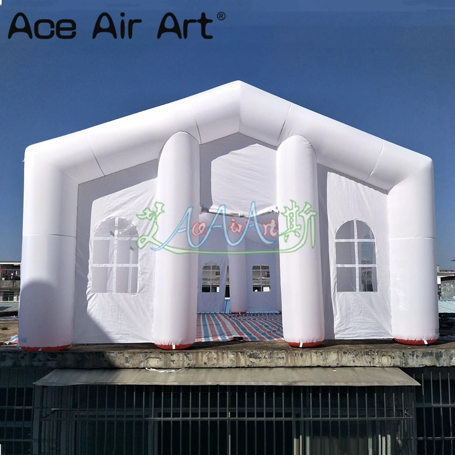 10X6 m new arrival inflatable wedding event party tent inflatable wedding tunnel canopy house with blower