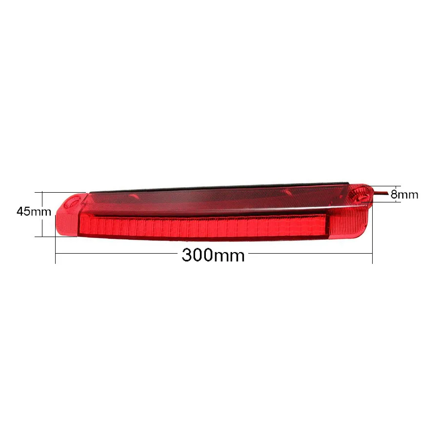 Unverisal Red Car 18 LED Rear High Mount Lamp Tail Third Brake Stop Light Car Reversing Lights 1210