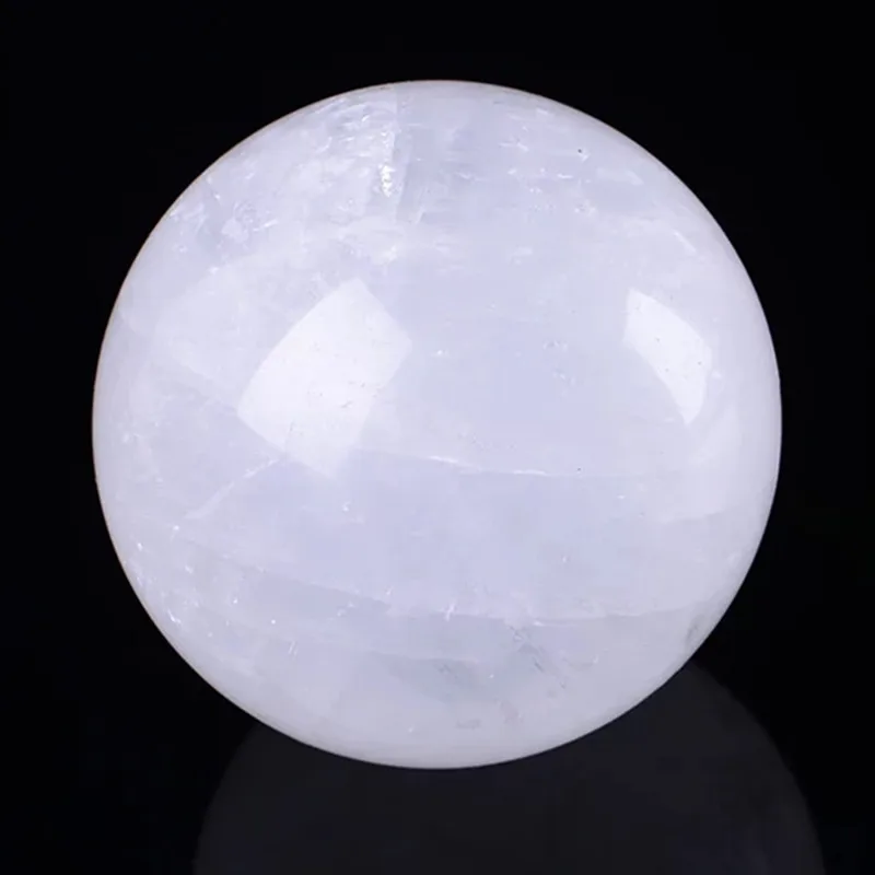 

Natural White Quartz Crystal Ball Stone Sphere Home Decoration Republic of Angola Magnetic Field Energy Repair Healing Crystals