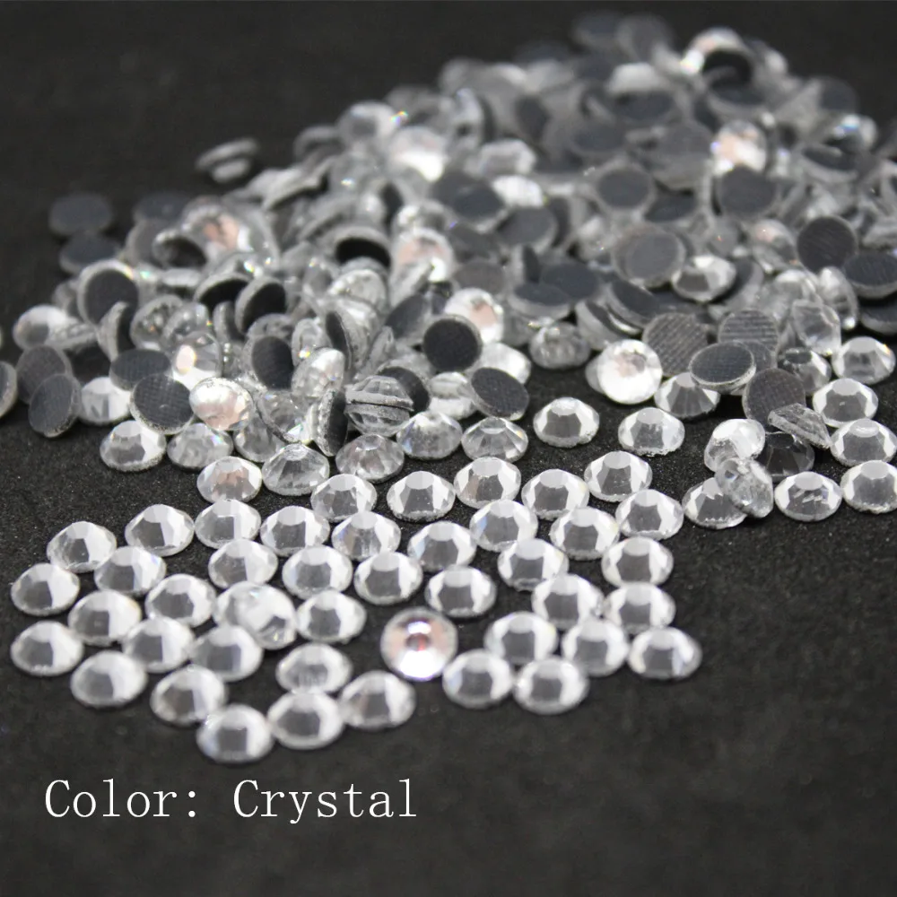 

Crystal SS20 -SS50 Machine Glass Material DMC Hotfix Rhinestones Flatback Glass For Clothing Decoration