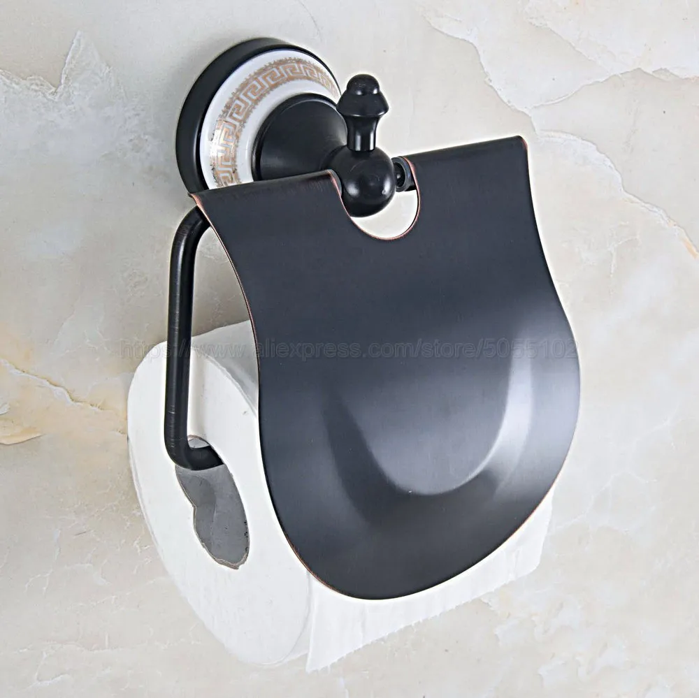 

Oil Rubbed Bronze Toilet Paper Holder Bathroom Roll Paper Accessory Wall Mount Toilet Tissue Paper Holder zba714