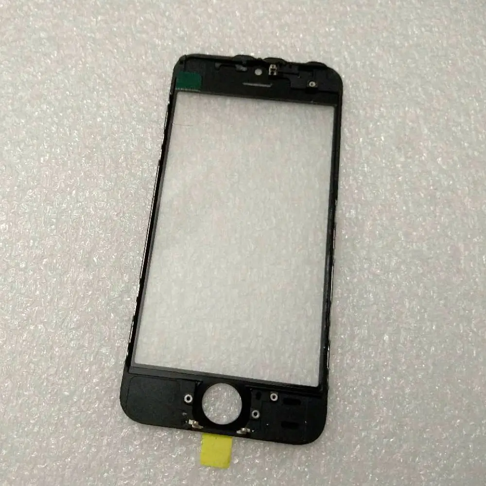 10pcs AAA cold press Good Outer Glass with Bezel with OCA Frame For iphone 5 5S 5C 5SE  Front Glass+frame +OCA lcd repair part