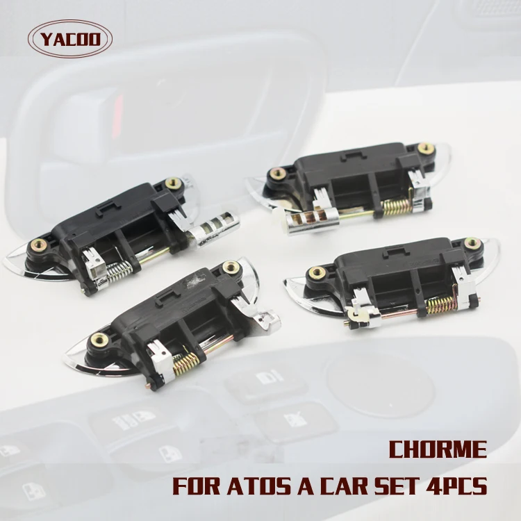 4 PZ UN SET DA AUTO MANIGLIA ESTERNA PER HYUNDAI ATOS 01 / ATOS PRIME 01- / VISTO 01-