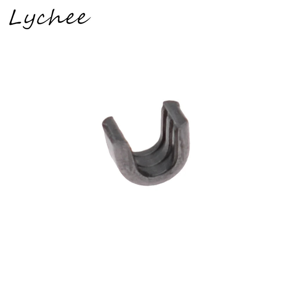 Lychee 260pcs 3# Brand New Metal Zipper UP Stopper U Shaped Opening DIY Craft Clothes Pants Sewing Zipper Accessories