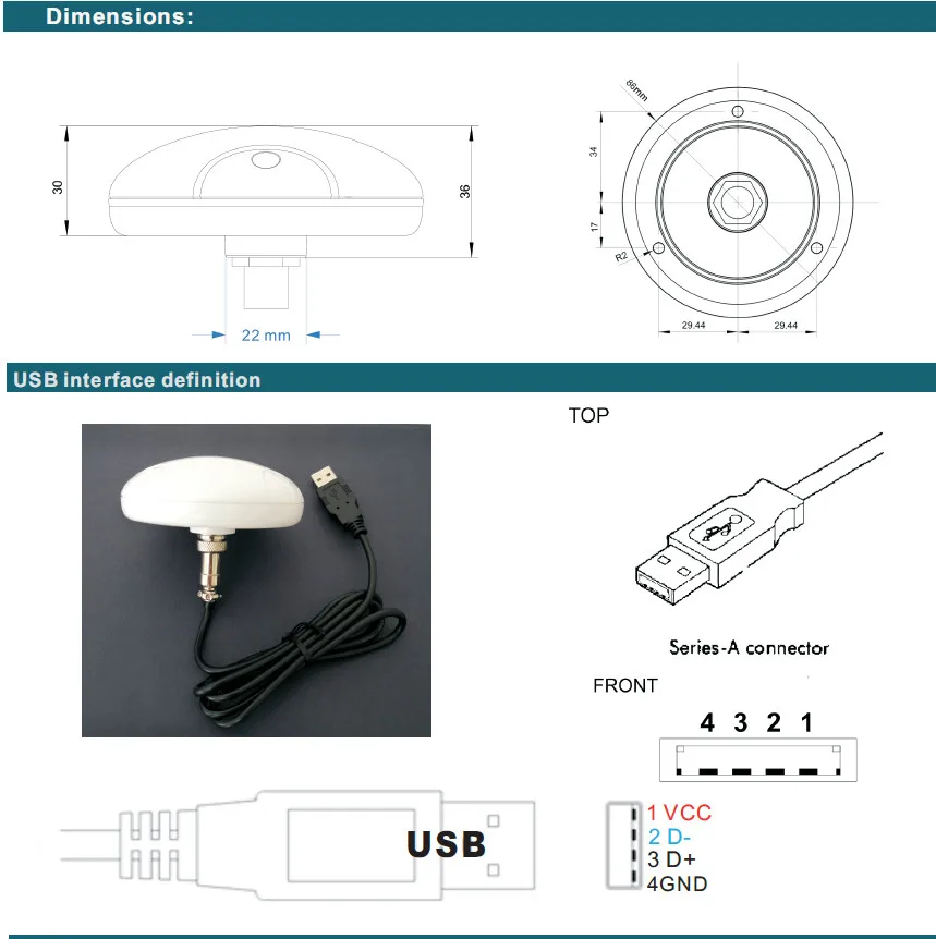 high quality industrial navigat USB GPS  receiver GPS GLONASS GALILEO QZSS module antenna, GNSS CHIP 0183NMEA Built in FLASH