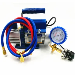 150W Vacuum Pump FY-1H-N Air Condition Add Fluoride Tool Vacuum Pump Set With Refrigerant Table Pressure Gauge Refrigerant Tube