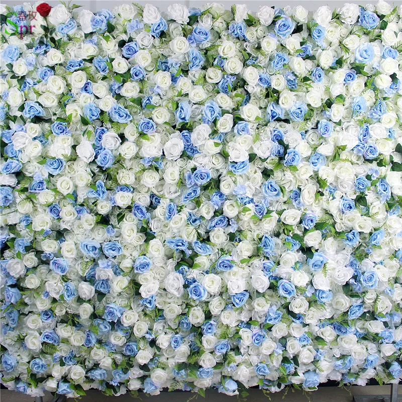 

SPR higher quality blue Artificial rose peony flower wall wedding backdrop party events artificial flower arrangements