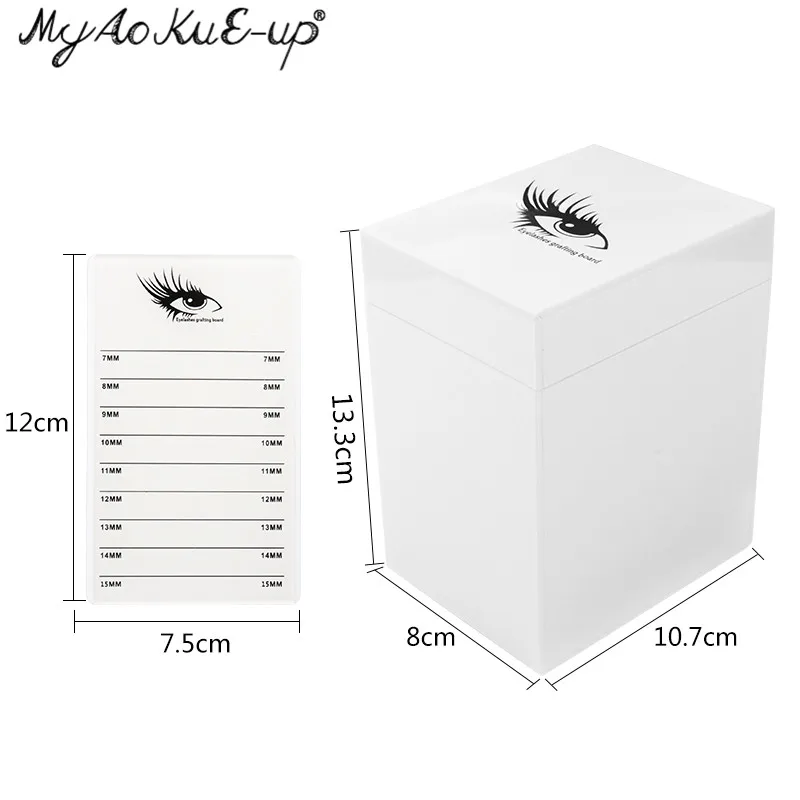 5 Layers Acrylic Eyelash Extension Storage Box Eyelashes Pallet Organizer Lash Plate Holder Storage Case Makeup Tools Supplies