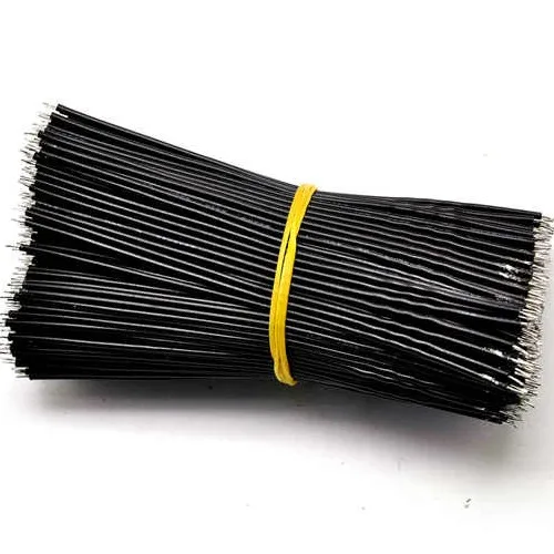 Free shipping 300PCS/Lot 24AWG 10CM Black Stranded Conductor Wires Breadboard Jumper Cable Wires Double-headed paint