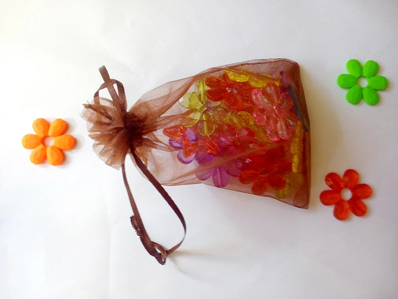 15*20cm 500pcs Multi Color Gift Bags For Jewelry/wedding/christmas/birthday Yarn Bag With Handles Packaging Gifts Organza Bags