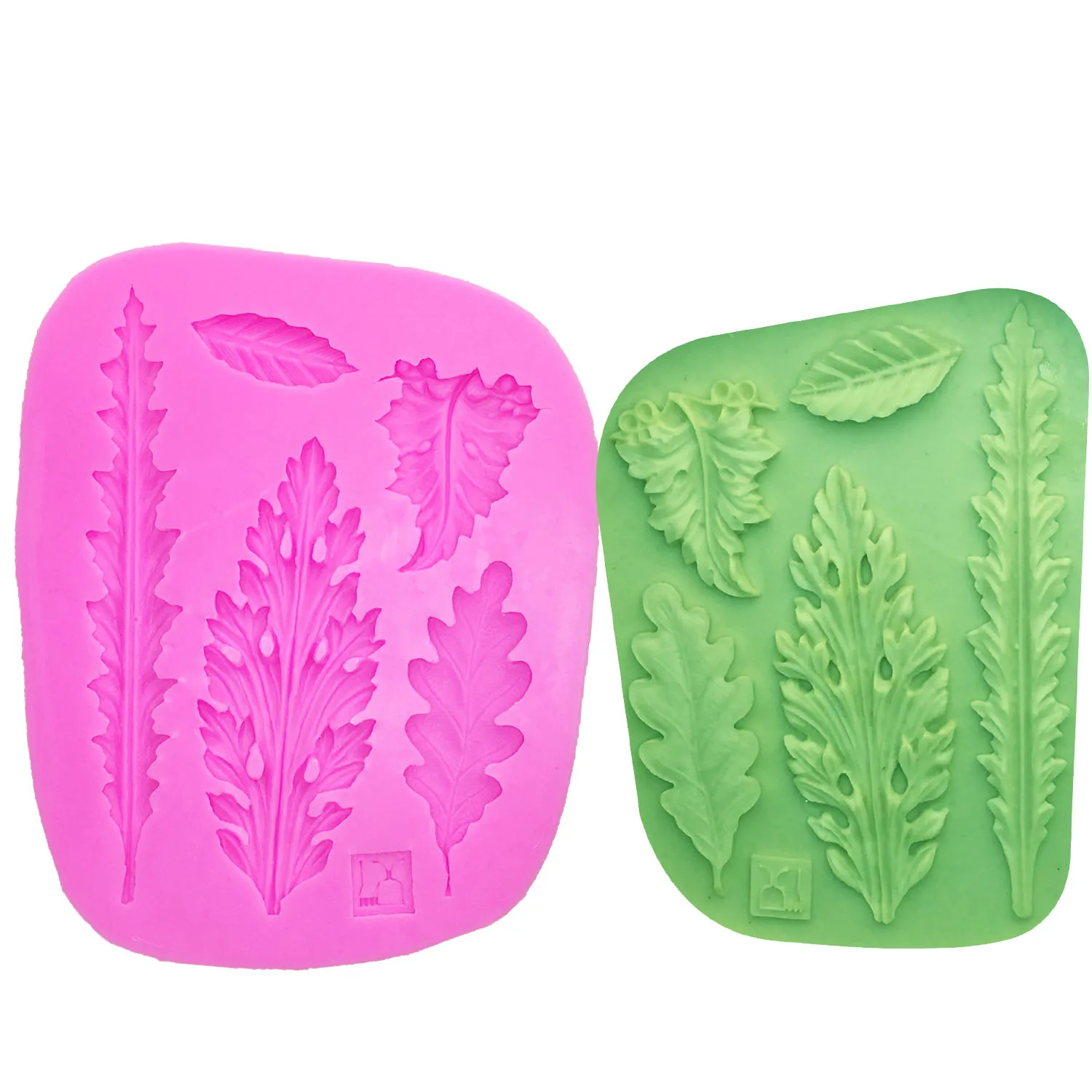 M0425 Tree Leaves Silicone Mold Home DIY 3D Fondant Mold Cake Decorating Tools Chocolate Baking Tools Cake Molds