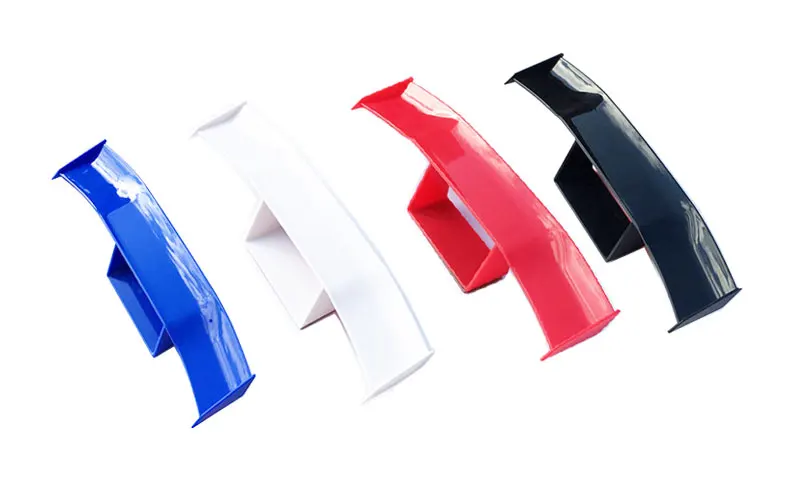 

Car Rear Spoiler Mini Wings Small Model Decoration Auto Accessories Black Blue Red White Car Supplies RS-LKT018