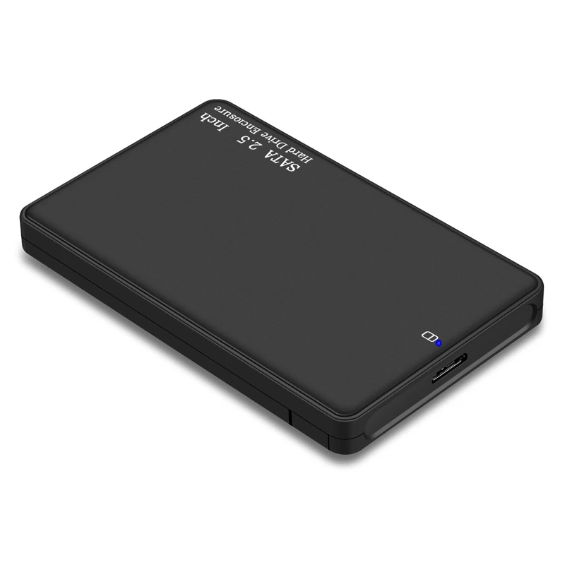 2.5 "SATA to USB 3.0 HDD 케이스 인클로저 (케이블 포함) USB SATA 어댑터 HDD 박스 케이스 (하드 디스크 드라이브 용) 최대 2 테라바이트 SSD UASP 지원