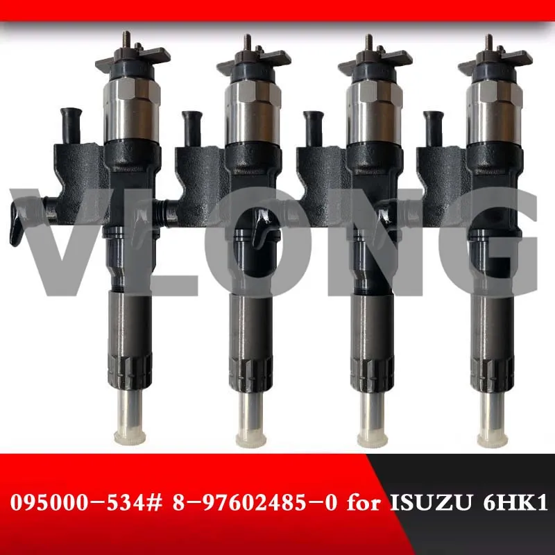 4PCS Genuine New Common Rail Injection Pump 095000-5340 095000-5341 09500-5342 095000-5344 8-97602485-0 Isuzu 4HK1 Injector