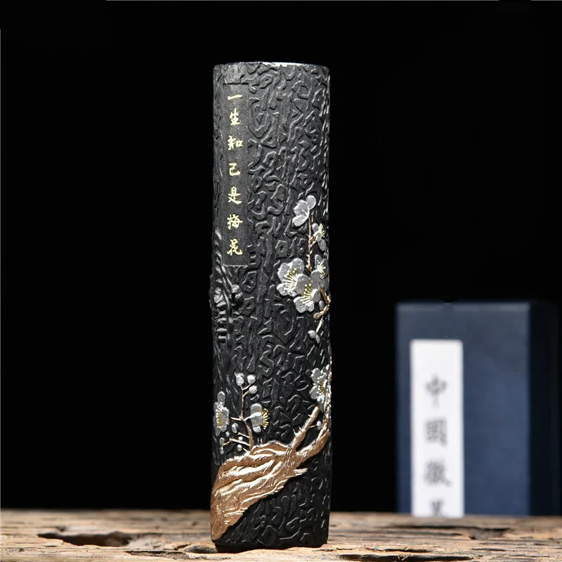 

Chinese Calligraphy Ink Sticks for Writing and Drawing Ink Stone Calligraphy Brush solid pine soot ink block Chinese Writing