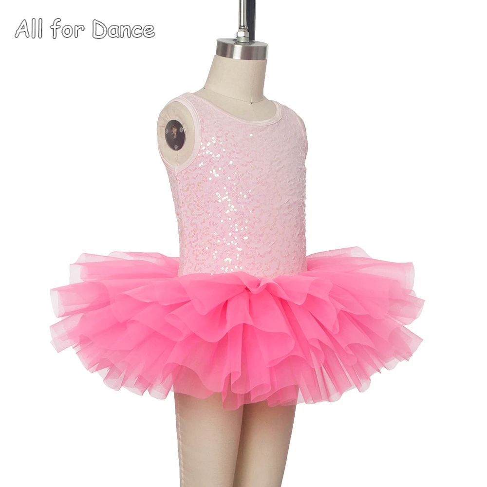 17045 Wholesale! Low-price Hot Pink Ballet Stage Performance Tutu Tank Sleeves Little Ballerina Ballet Dance Tutu Dance Wear