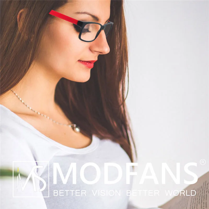 MODFANS-gafas de lectura para hombre y mujer, lentes rectangulares con montura clásica, bisagra de resorte Flexible con dioptrías de + 1,0 a + 4,0