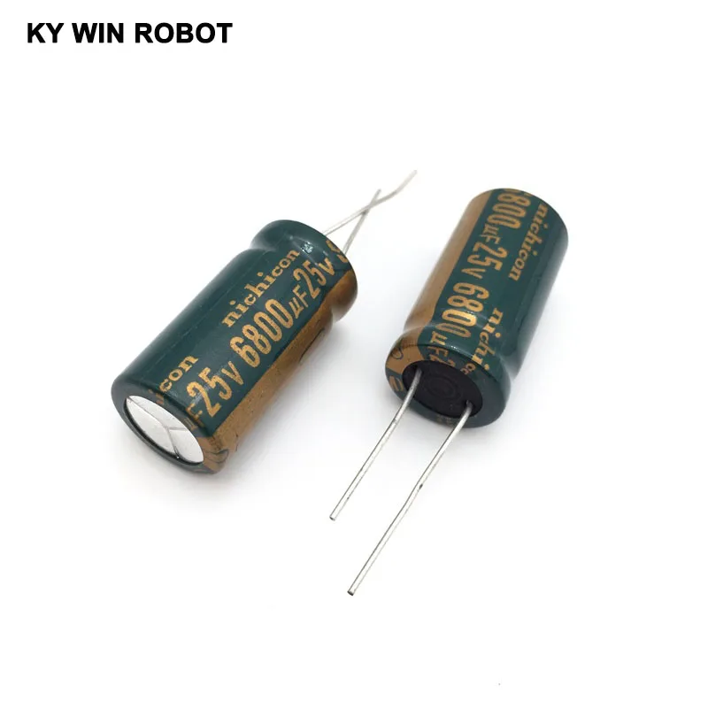 1PCS Electrolytic capacitor 25V 6800UF 16 * 30 aluminum electrolytic capacitors