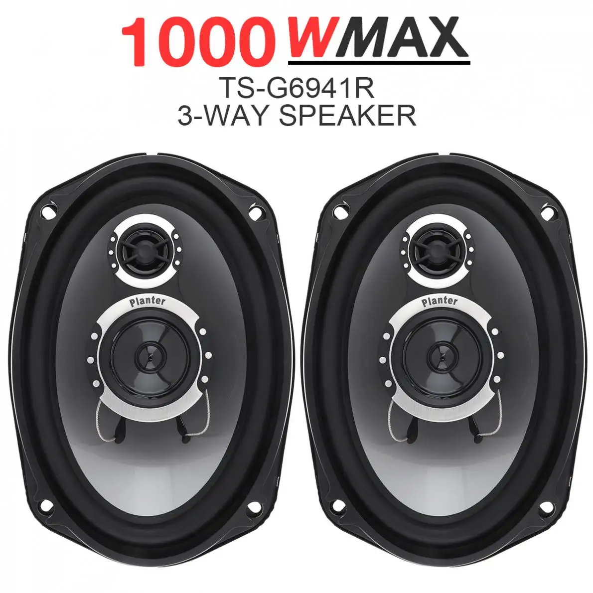 3 way 2pcs 6x9 Inch 1000W Car Coaxial Auto Audio Music Stereo Full Range Frequency Hifi Speakers Non-destructive Installation