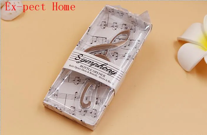 Free Shipping Wedding souvenirs creative design Music note Symphony design beer bottle opener,100pcs/lot