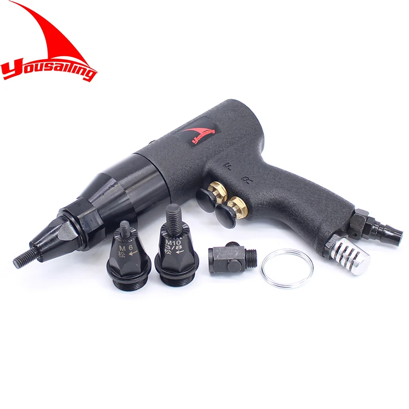 Quality M4/M5/M6M8/M10/M12 Pneumatic Riveter Pneumatic Pull Setter Air Rivets Nut Gun Pneuatic Tool Only For Aluminum Rivet Nuts