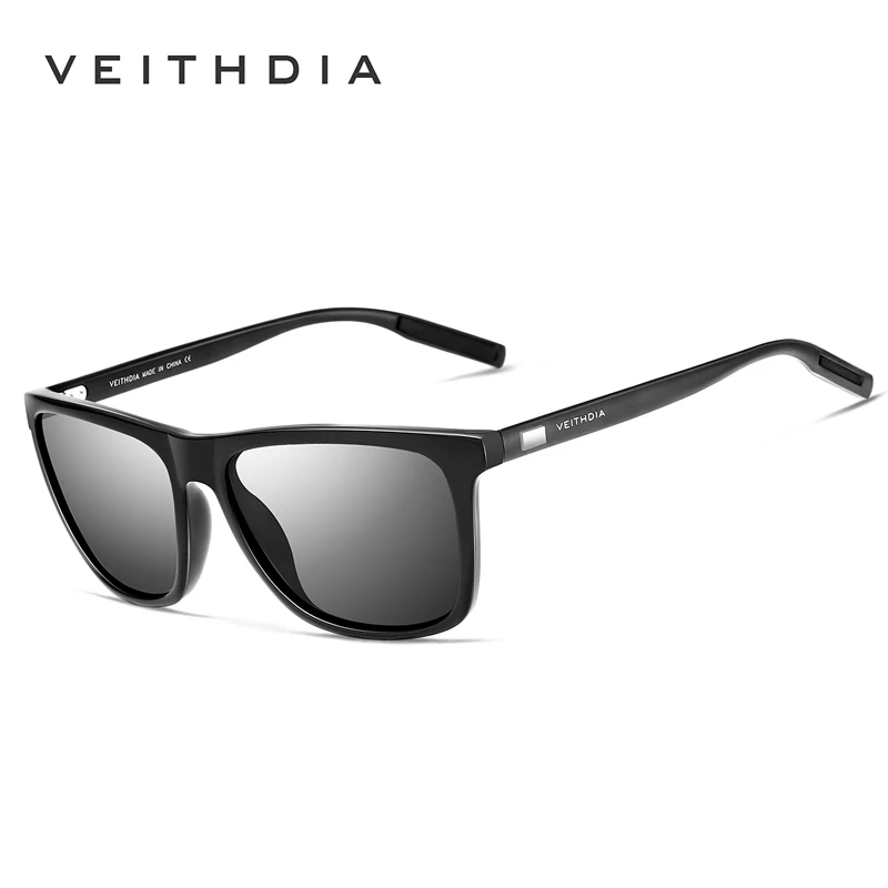 VEITHDIA Original Sunglasses Sports Outdoor Unisex Aluminum TR90 Polarized UV400 Lens Vintage Sun Glasses For Male/Female VT6108