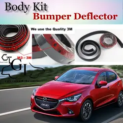 Body Kit For Mazda 2 For Mazda2 M2 Demio DW DY DE DJ Bumper Lip / Front Spoiler Deflector For Car View Tuning / Strip Skirt