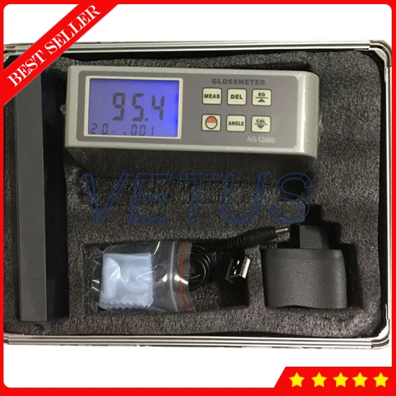 Glossmedidor de brilho portátil com ângulos de medição 20 /60 /85 graus