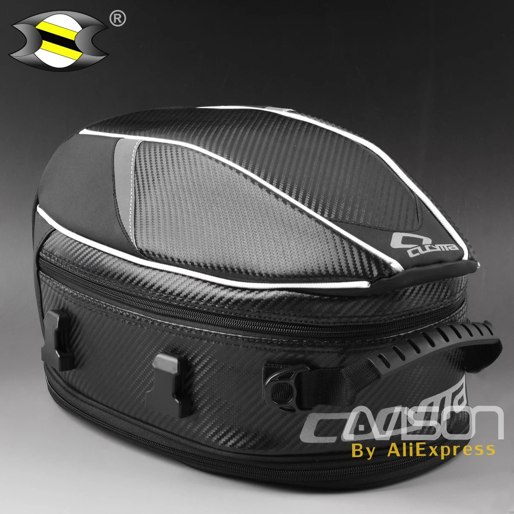 Waterproof  Motorcycle Scooter Rear Seat Tail Bags Back Seat Bags Kit Travel Bag  Motorbike Sport Luggage Rider Bag Pack