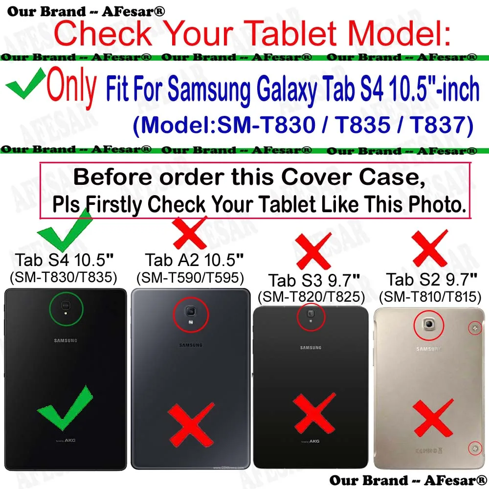 Smart Cover for Samsung Galaxy Tab S4 10.5 inch T830 T35 Slim Light Protective Cover Stand Case for Tab S4 T837 Tablet