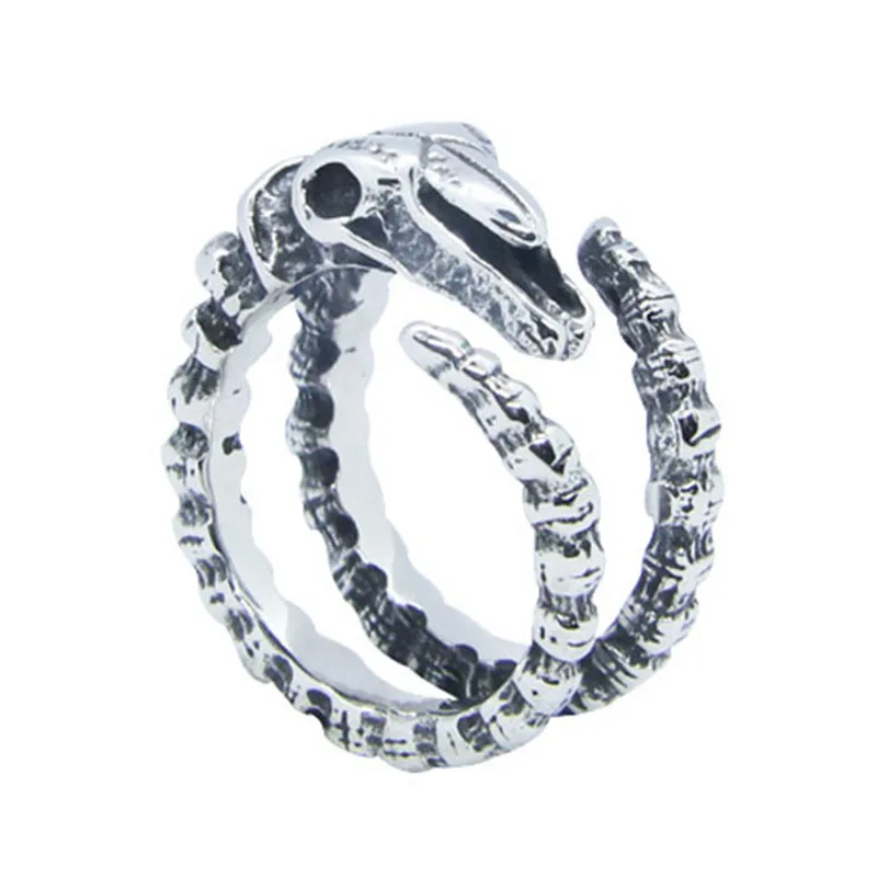 1pc Newest Design Alien Animal Ring 316L Stainless Steel Jewelry Rock Culture Band Party Punk Ring