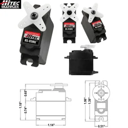 Original Hitec HS-85MG+ Premium Metal Gear Micro Servo 3.5KG/22g for RC aircraft