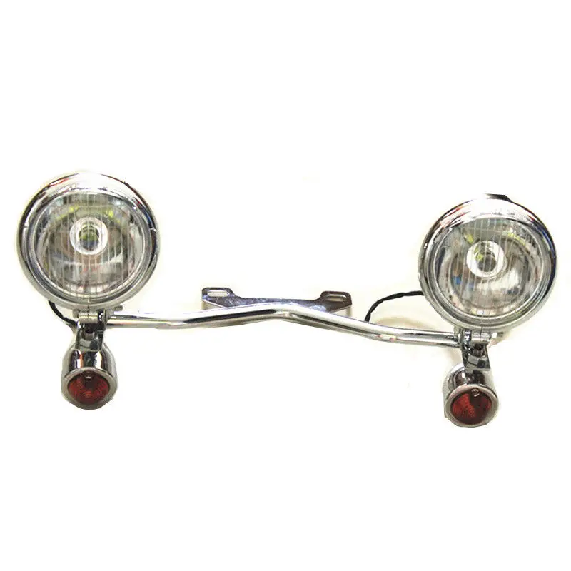 

Motorcycle Driving Passing Turn Signals Spotlight Bar For Harley Honda Kawasaki Cruiser Chopper Cafe Racer Old School Scooter