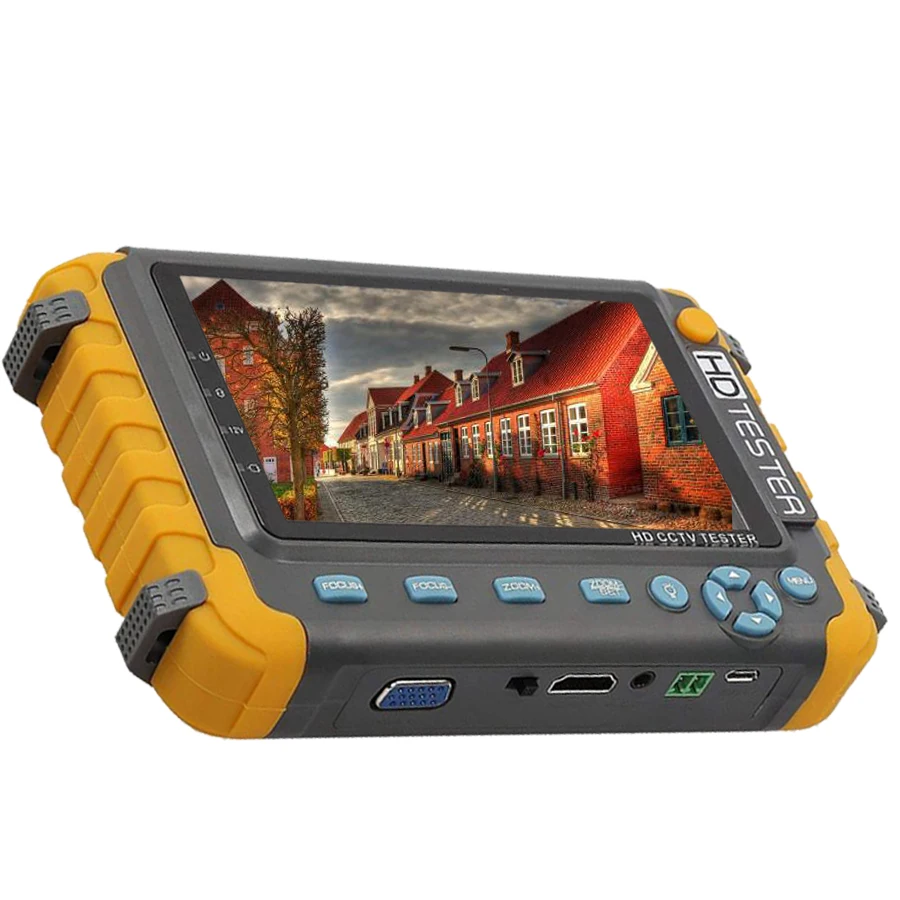 IV8W 5MP 4-in-1 TVI/AHD/CVI/CVBS 5inch CCTV Security Camera Tester Support PTZ for cctv tester from safeguide