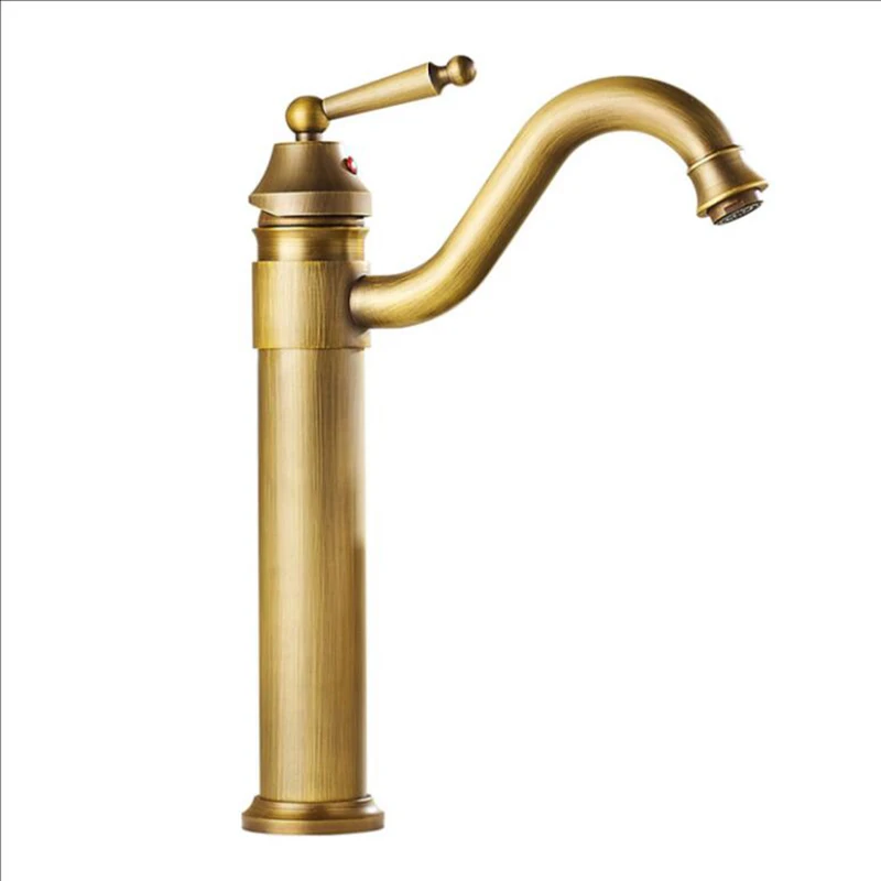 

Deck Bathroom Basin Sink Mixer Tap Antique/ Gold/ Faucet Waterfall Faucet Bathroom Faucet Basin Tap