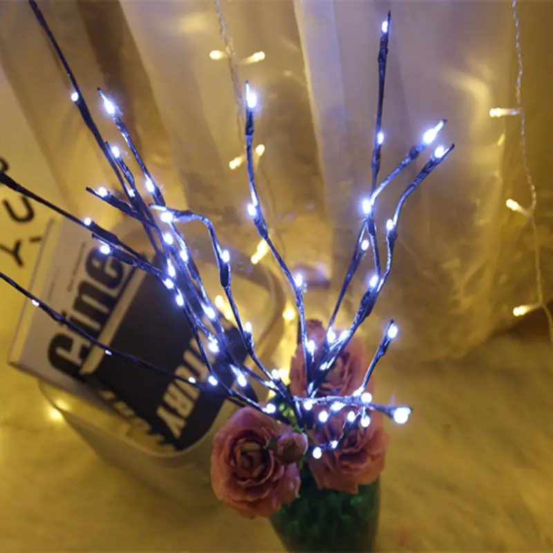 New year LED Willow Branch Lamp Floral Lights 20 Bulbs Home wedding Christmas Party Garden Decor Christmas Birthday Gift gifts