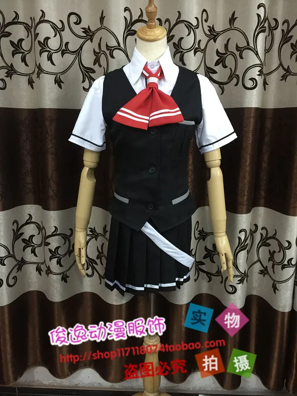 

Kantai Collection Kancolle Kagerou Class Destroyer Hagikaze Girls Suit Dress Cosplay Costume F008