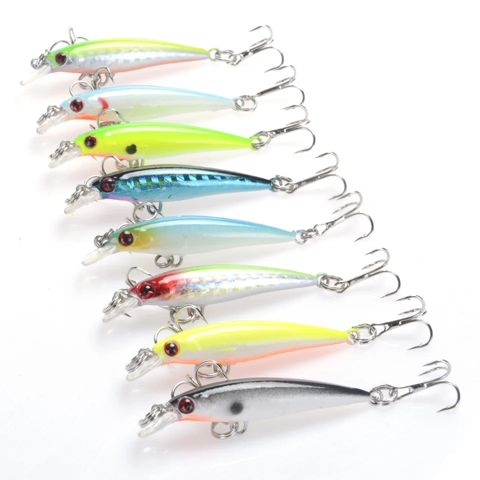 LEOSPORT 1PCS Small Minnow Fishing Lure Tackle 5CM 2.1G Artificial Bait Crankbait Iscas Artificiais Fake Lures