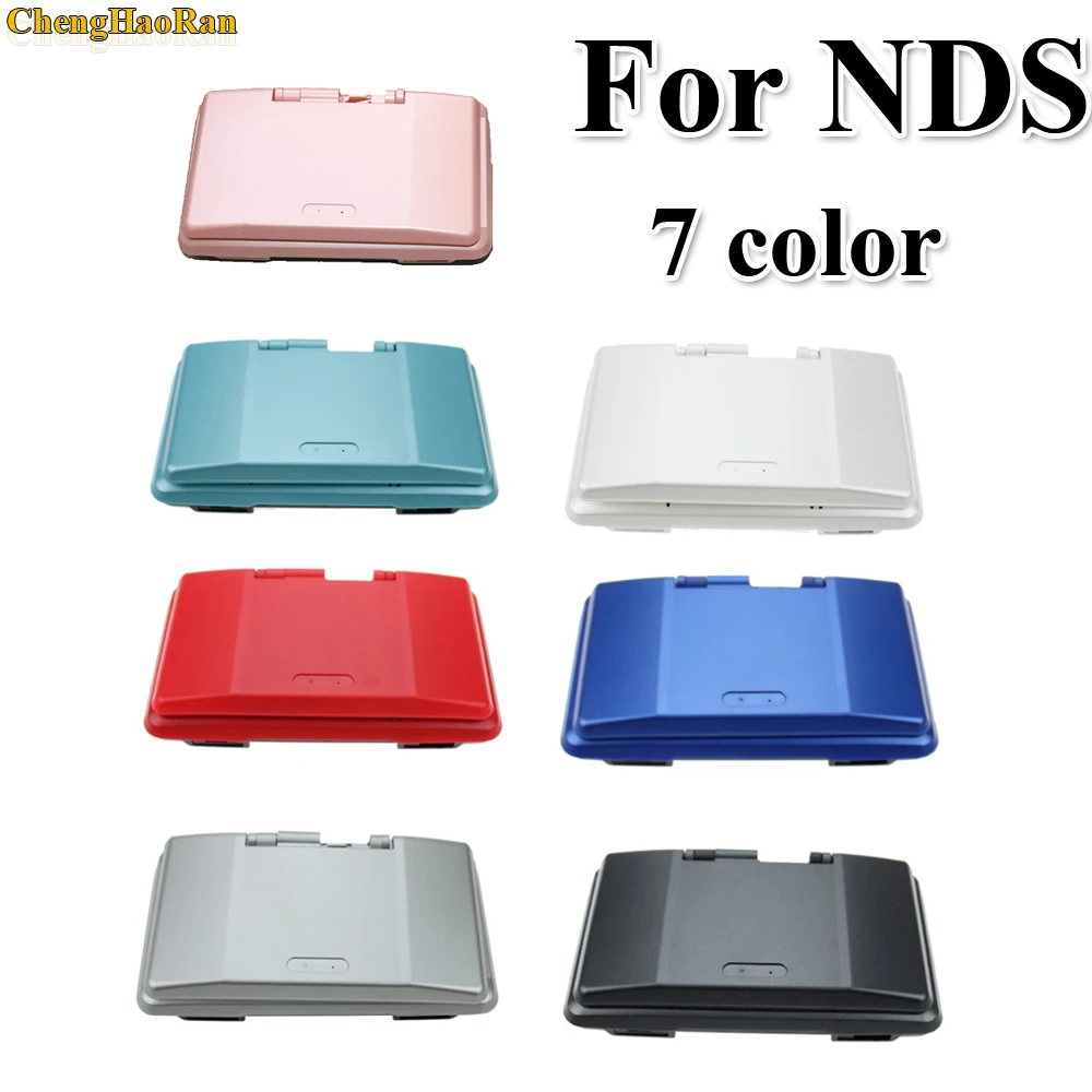 ChengHaoRan 7 Colors Pink Blue Red Black Green White Silver Full Replacement Housing Case Cover Shell Kit For DS For NDS Console