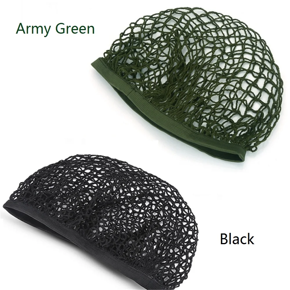 Red de camuflaje para casco, cubierta de nailon verde/Negro militar para caza, gorras de caza al aire libre, 1 unidad