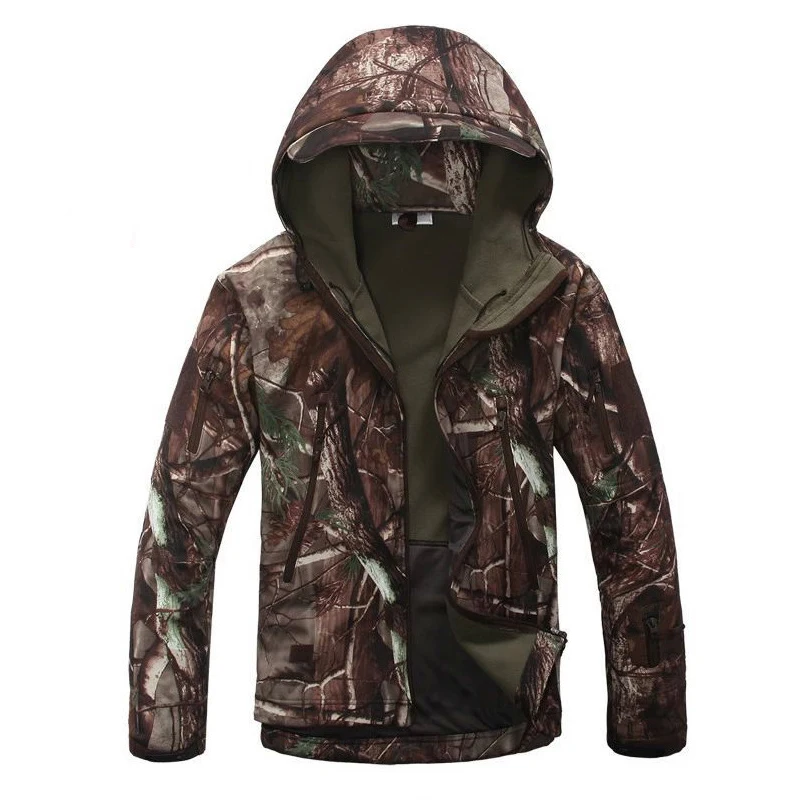 Outdoor Pro Man Military Tactical Hiking Jacket Lurker Shark Skin Softshell V5 Outdoor Hunting Coat Hooded Army Camo Outerwear