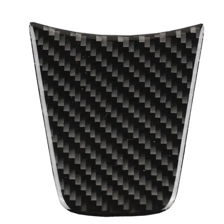 1PCS Car Styling Steering Wheel Decoration Carbon Fiber Cover Sporty Logo Sticker Auto Accessories For TESLA Model S Model X