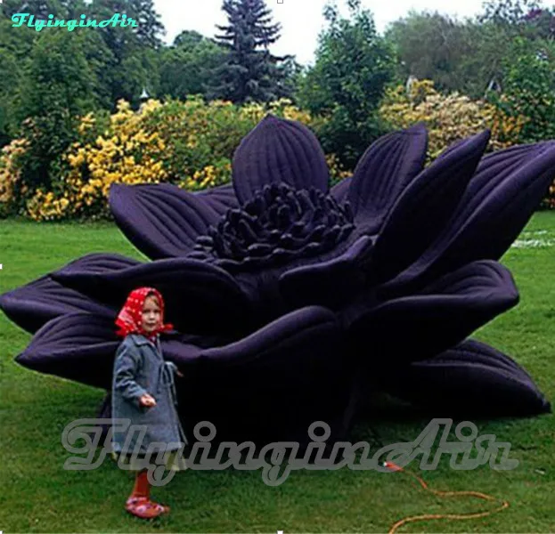 6m Giant Lotus Flower Decorative Inflatable Flower for Event Decoration